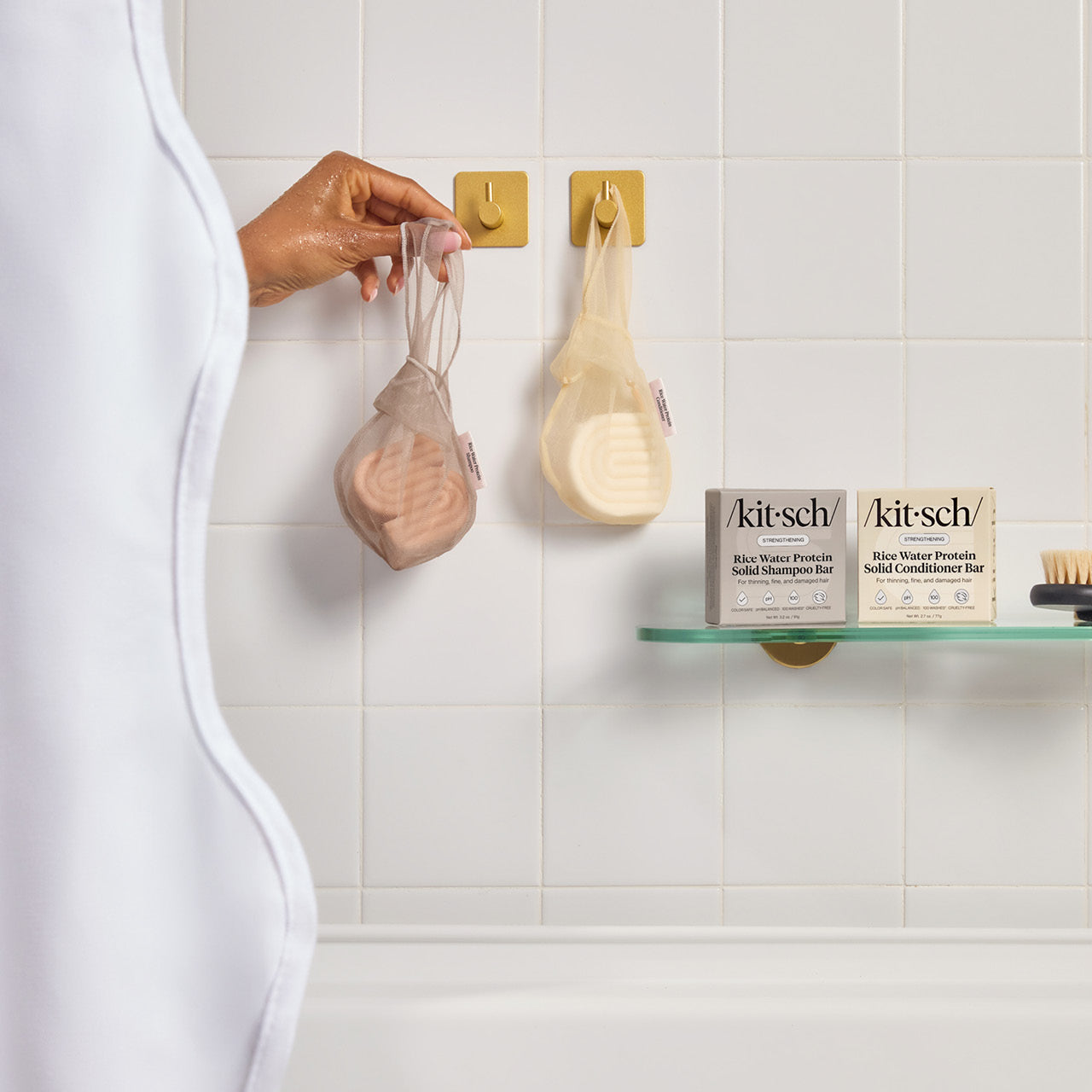 Shampoo-beutel - Reiswasser - Grau