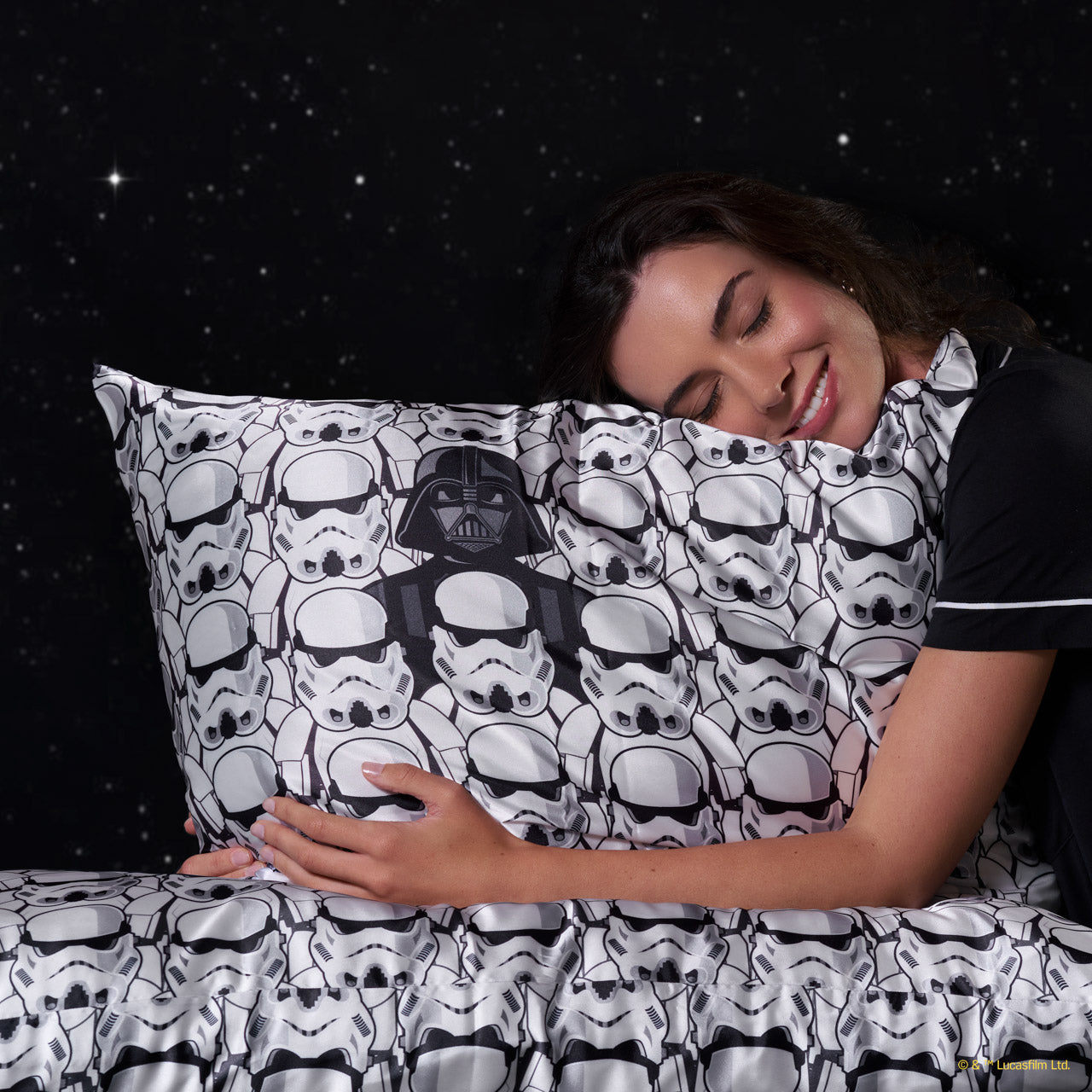 Star Wars™ & Kitsch Federa in raso Darth Vader & Stormtroopers - King