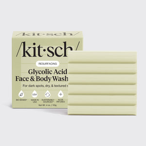 Nettoyant exfoliant pour le visage et le corps à l'acide glycolique