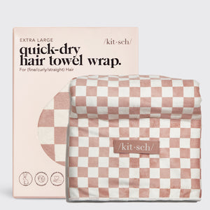 XL Schnelltrocknendes Haartuch Wrap - Terracotta