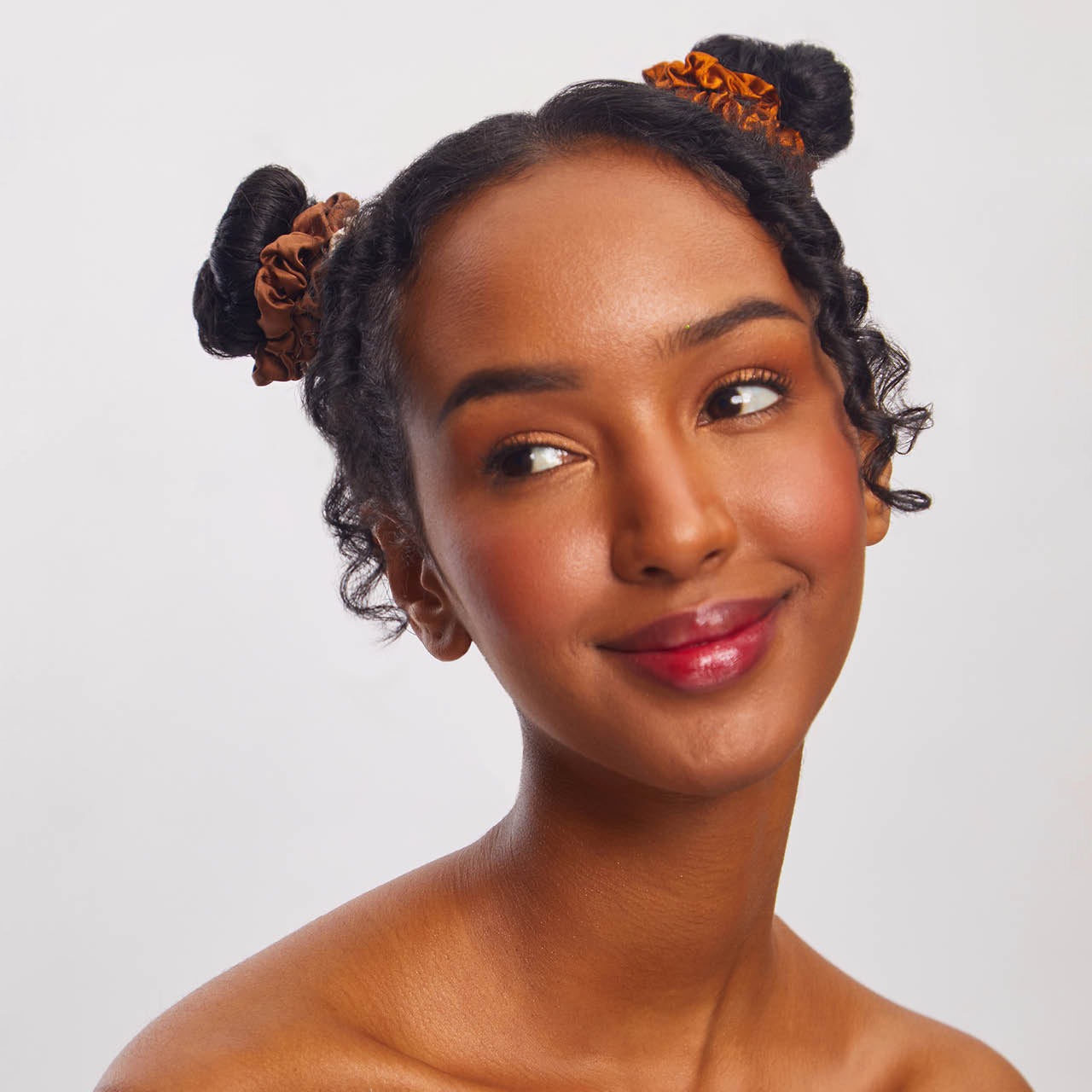 Sedona Satin-Haargummis in kleiner Größe 5er-Set - Sedona