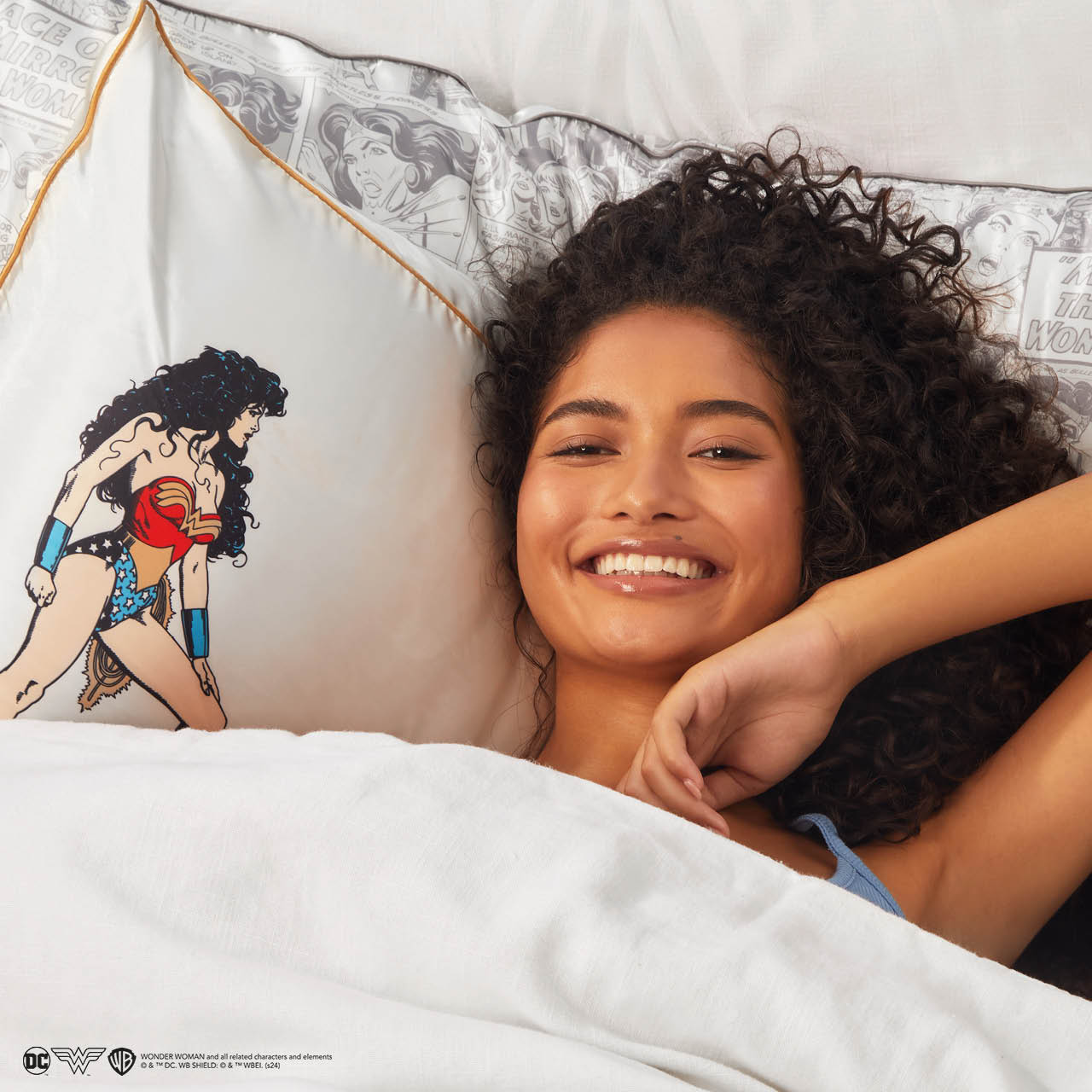 Kitsch x Wonder Woman Federa in raso - Believe In Wonder