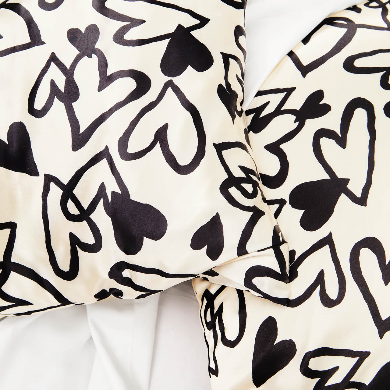 Heart Satin Pillowcase - King