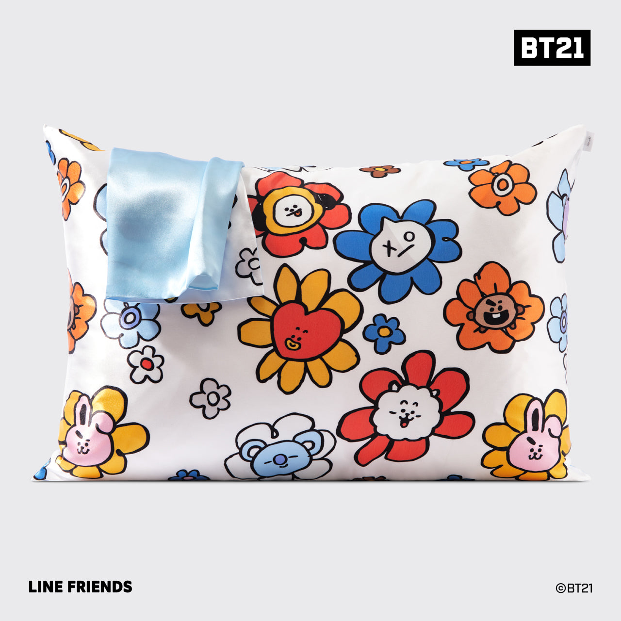 Kitsch x BT21 Satin-Kissenbezug KOYA