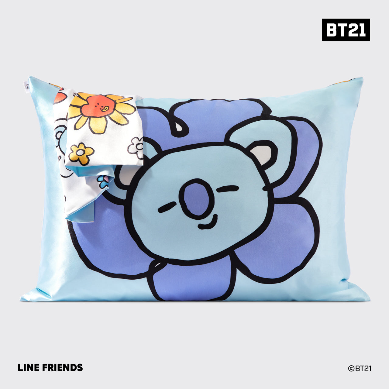 Kitsch x BT21 Satin-Kissenbezug KOYA