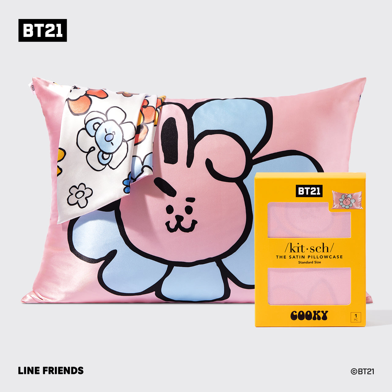 Kitsch x BT21 Federa in raso - COOKY