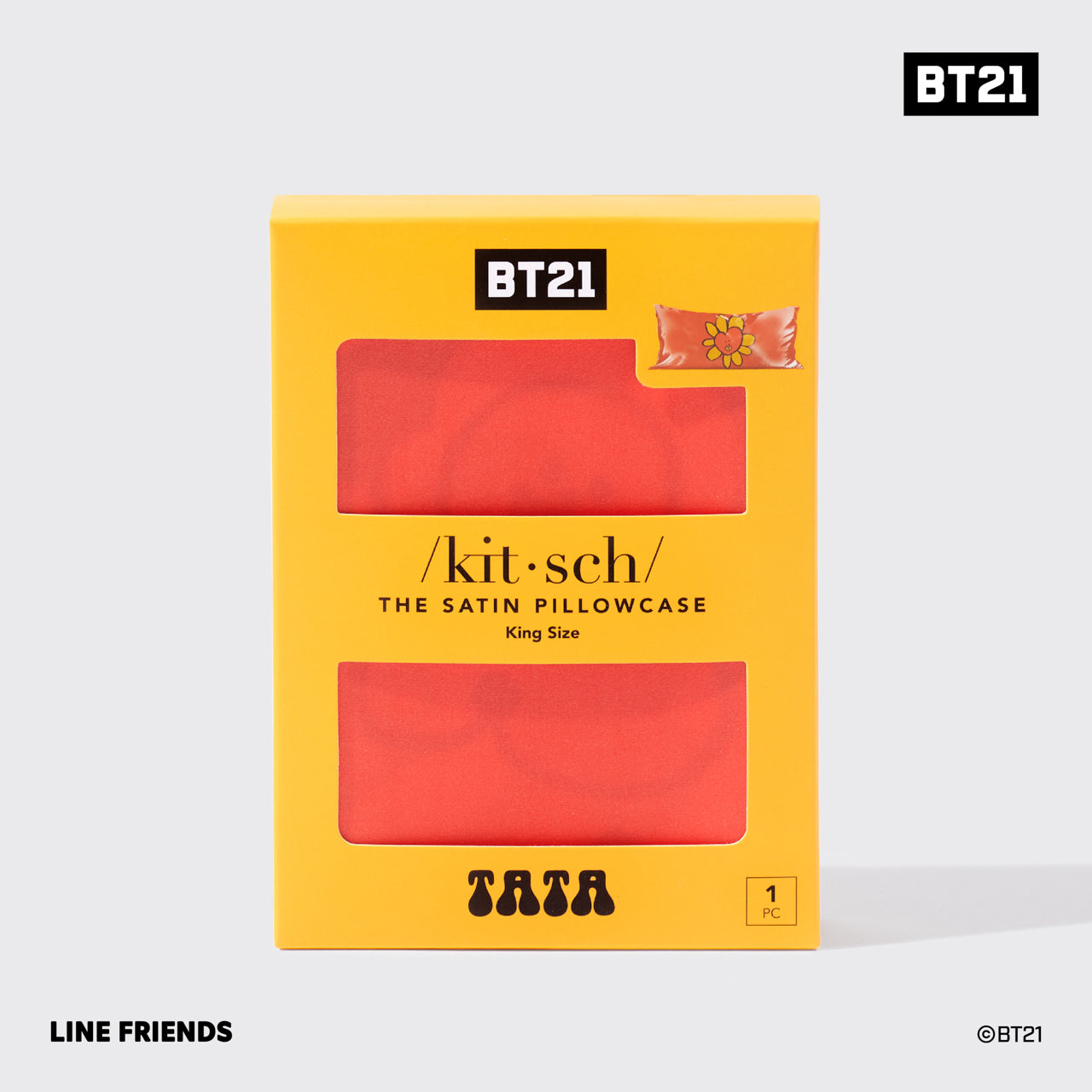 Kitsch x BT21 federa in raso TATA - King