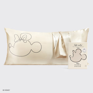 Kitsch x Mickey und Minnie Satin Kissenbezug King Mrs. Mouse - King