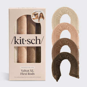 Set de 4 varillas flexibles de terciopelo XL - Eucalipto