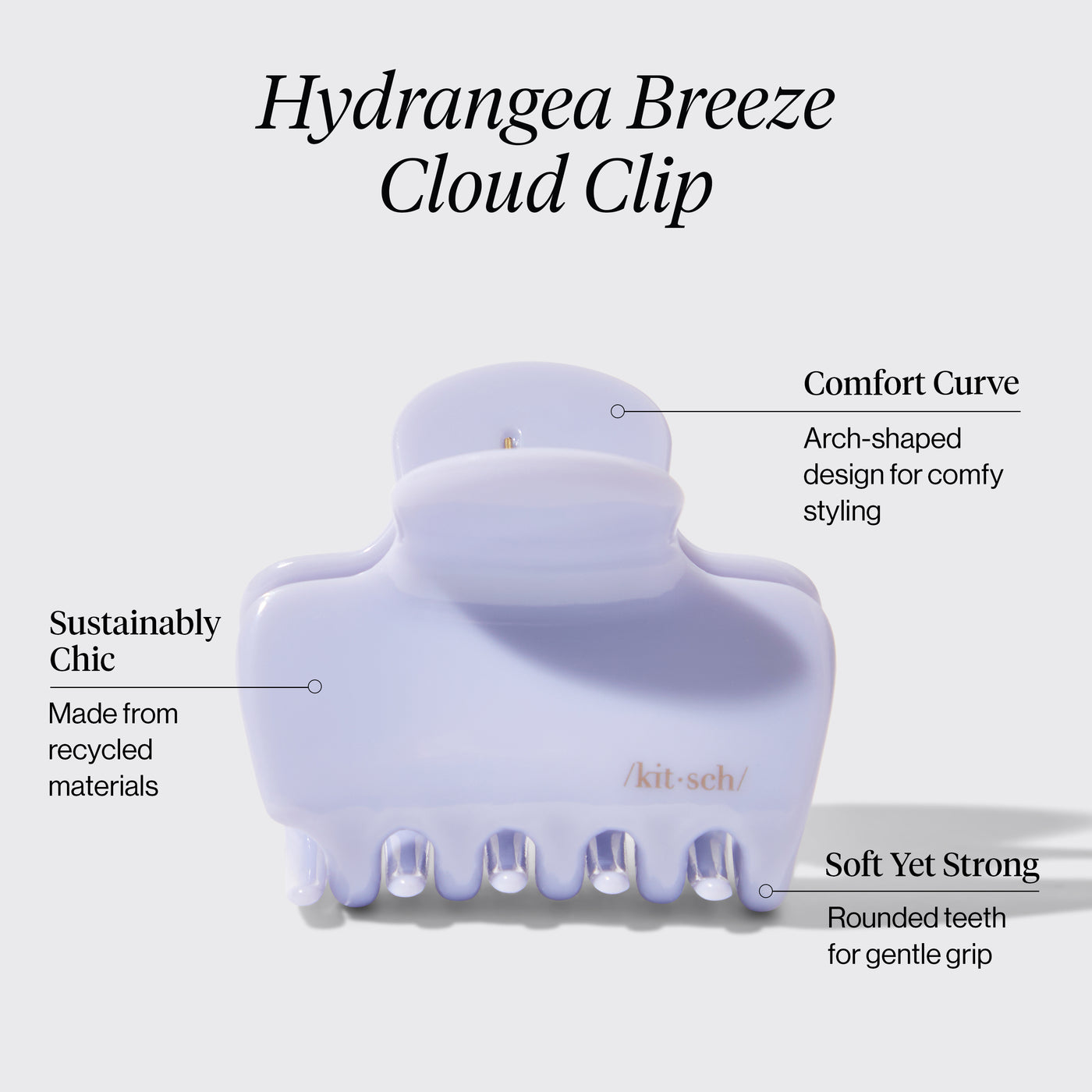 Wolken-Haarspange - Hortensienbrise | Medium
