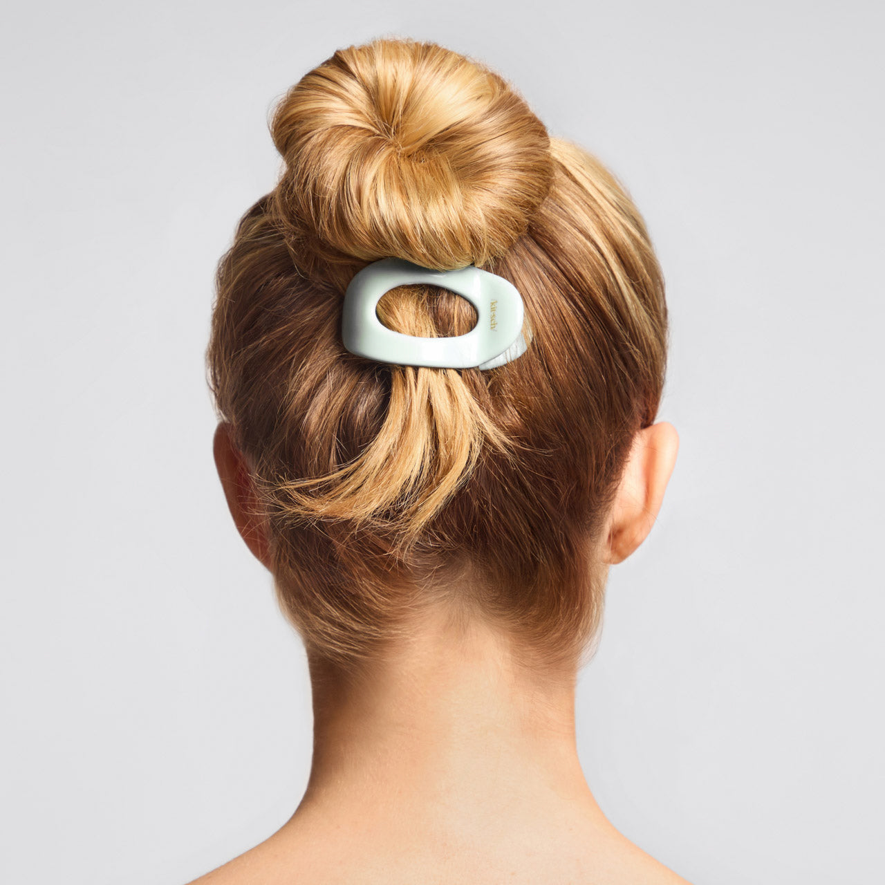 Clip Nube plano verde salvia - Pequeño