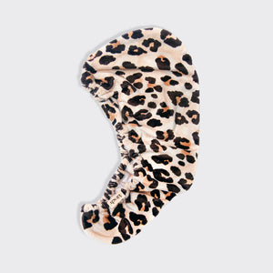 Mikrofaser-Haarhandtuch in Leopard
