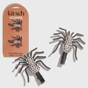 Spinne Metal Strass-Haarspangen
