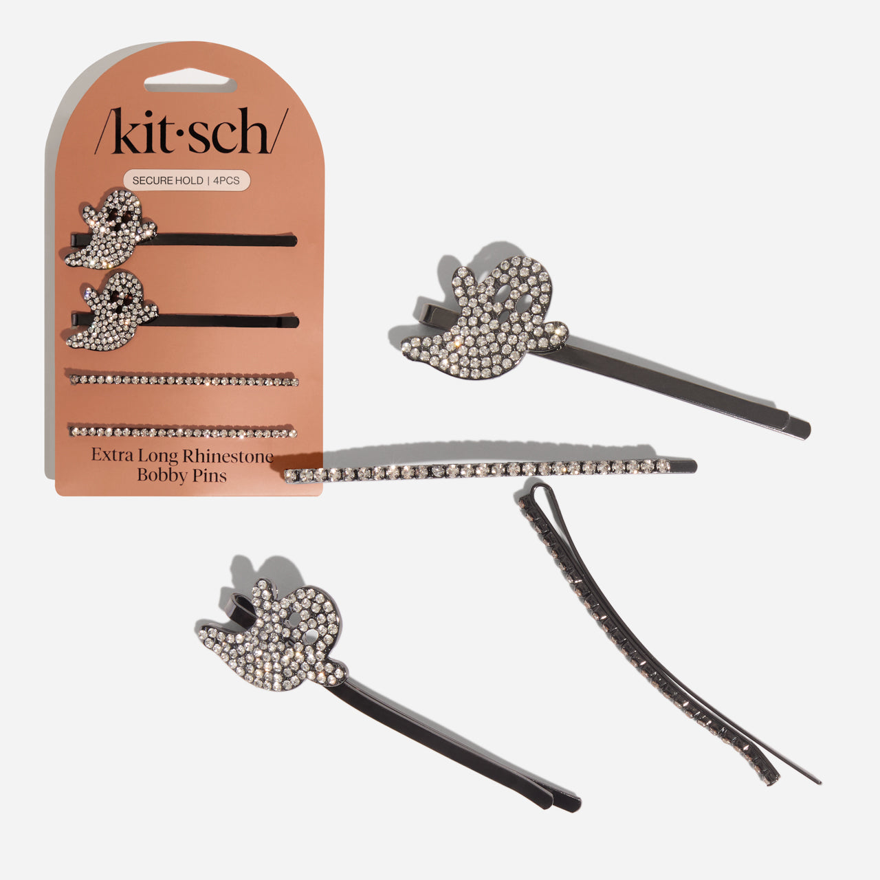 Geister-XL-Metall-Strass-Haarnadeln
