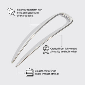 Fermaglio francese per capelli - Argento