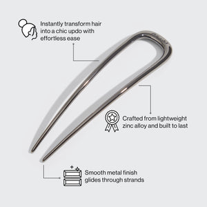 Fermaglio francese per capelli - Ematite