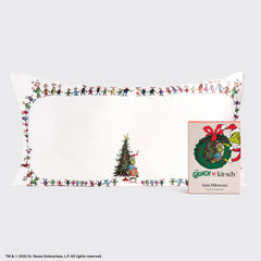 The Grinch x Kitsch taie d'oreiller en satin in Whoville - King