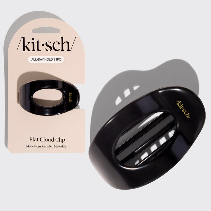 Clip nuage plat Noir - Petit