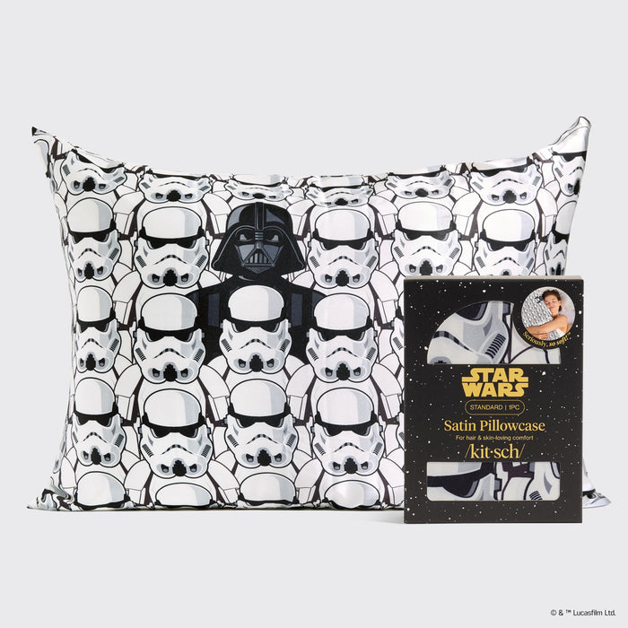 Star Wars™ & Kitsch Taie d'oreiller en satin Darth Vader & Stormtroopers