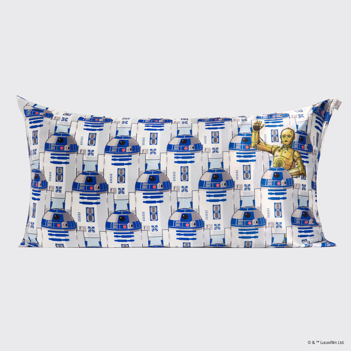 Star Wars™ & Kitsch Taie d'oreiller en satin R2-D2 & C-3PO - King
