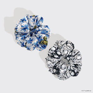 Star Wars™ & Kitsch Pillow Scrunchies® en Satin - R2-D2 & Stormtroopers