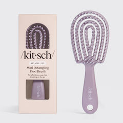 Mini brosse démêlante flexible - Violet doux