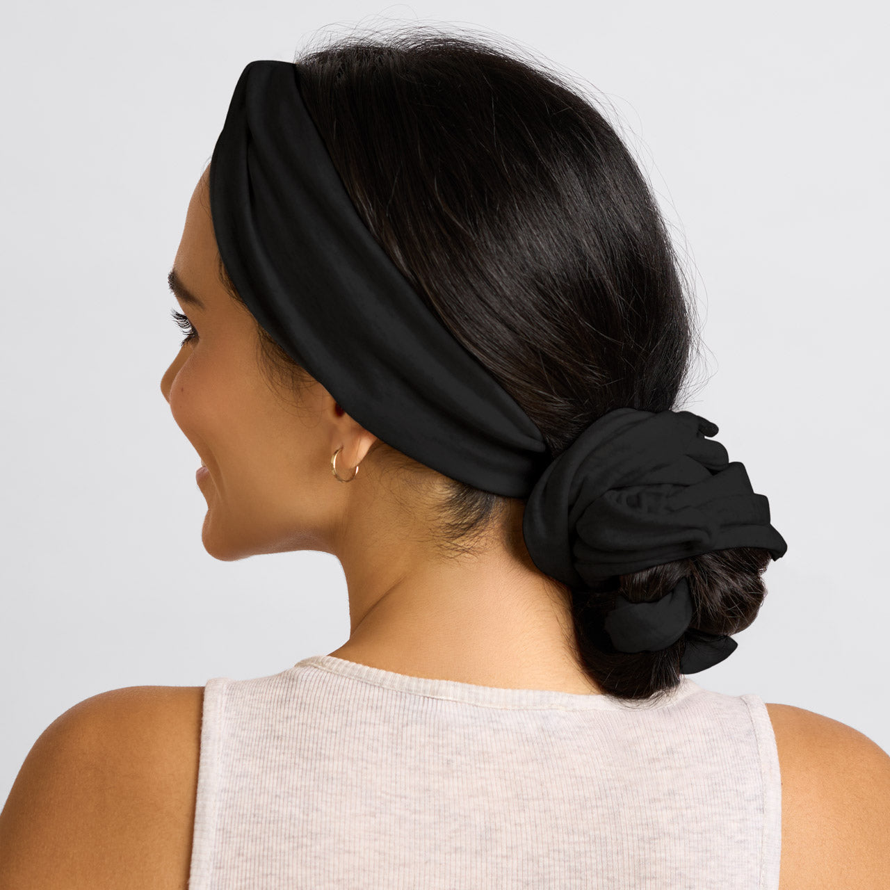 Black Set & Flow Active Curling Headband