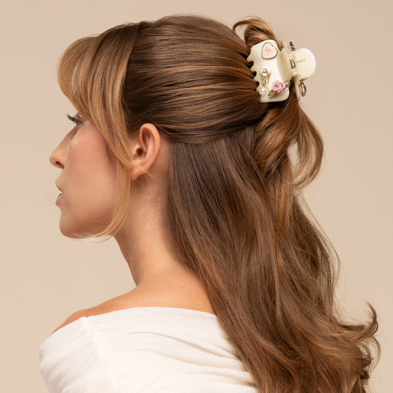 KitschPop™️ Cloud Clip & Charms in Pearlized Cream