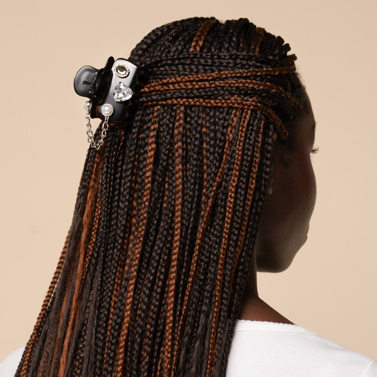 KitschPop™️ Cloud Clip & Charms in Vintage Black