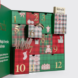 KITSCH Holiday Advent Calendar - open box, contents detail shot #2