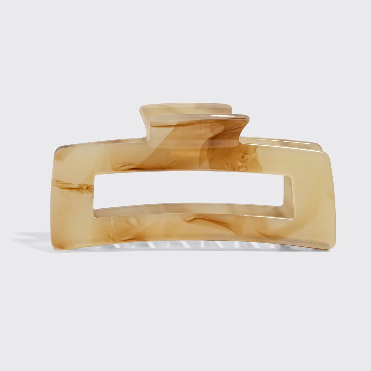 KITSCH Jumbo Open Shape Claw Clip Chocolate Marble - alternate product shot