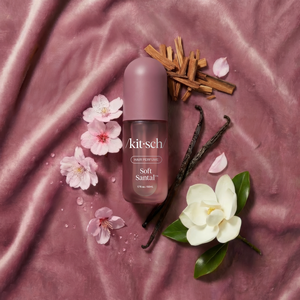 KITSCH Soft Santal Hair & Body Perfume Mist - scent visualization