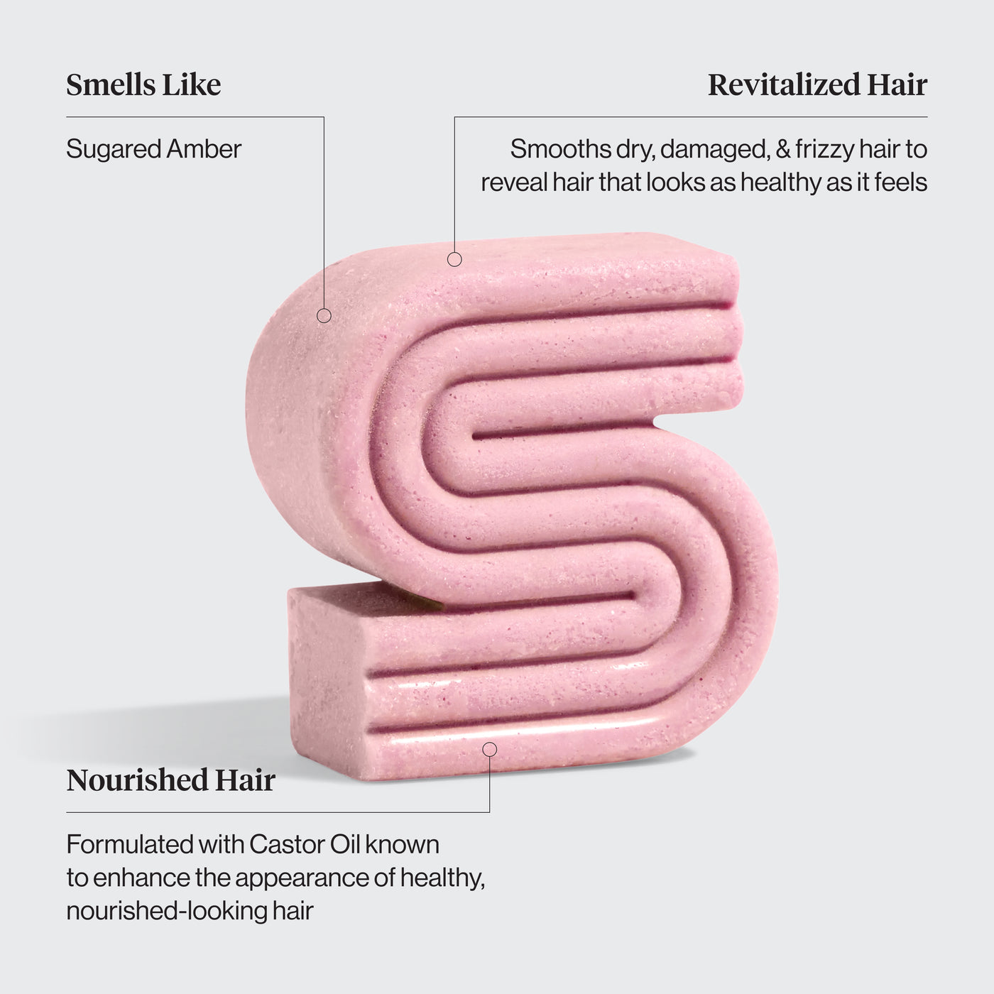 Nährender Shampoo-Riegel mit Rizinusöl