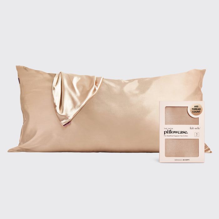 Taie d'oreiller Satin - Champagne | King