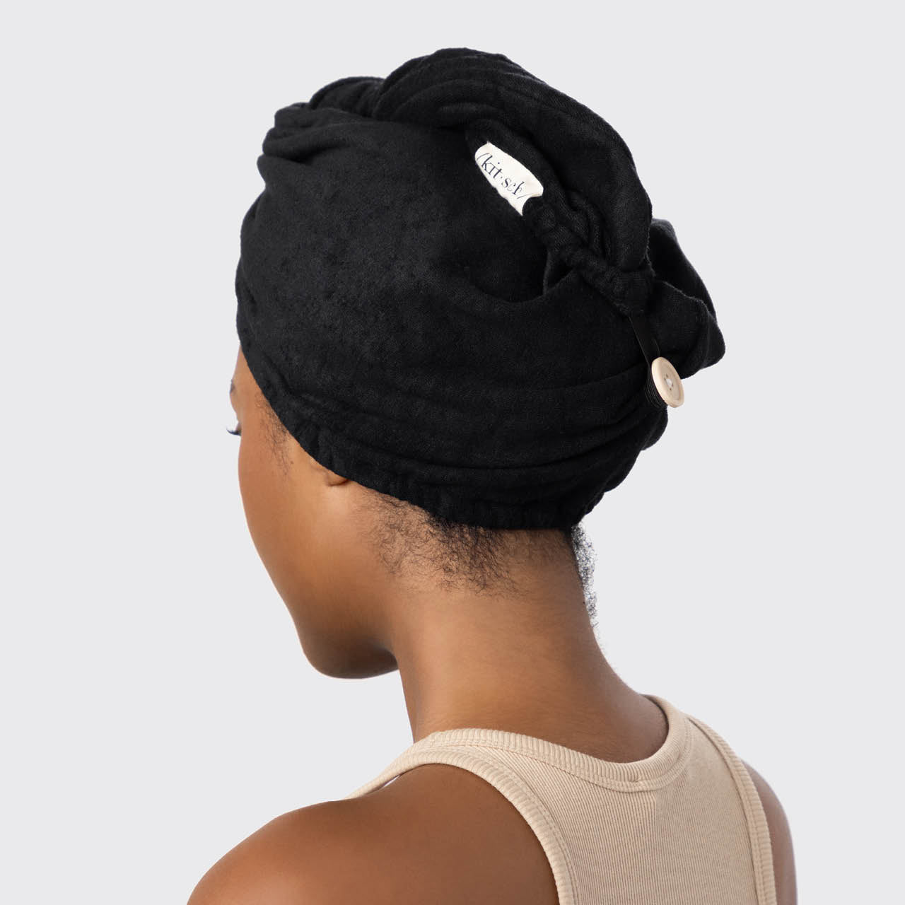 Umweltfreundliches Haartuch - Schwarz