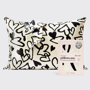 Funda de almohada de satén - Corazón