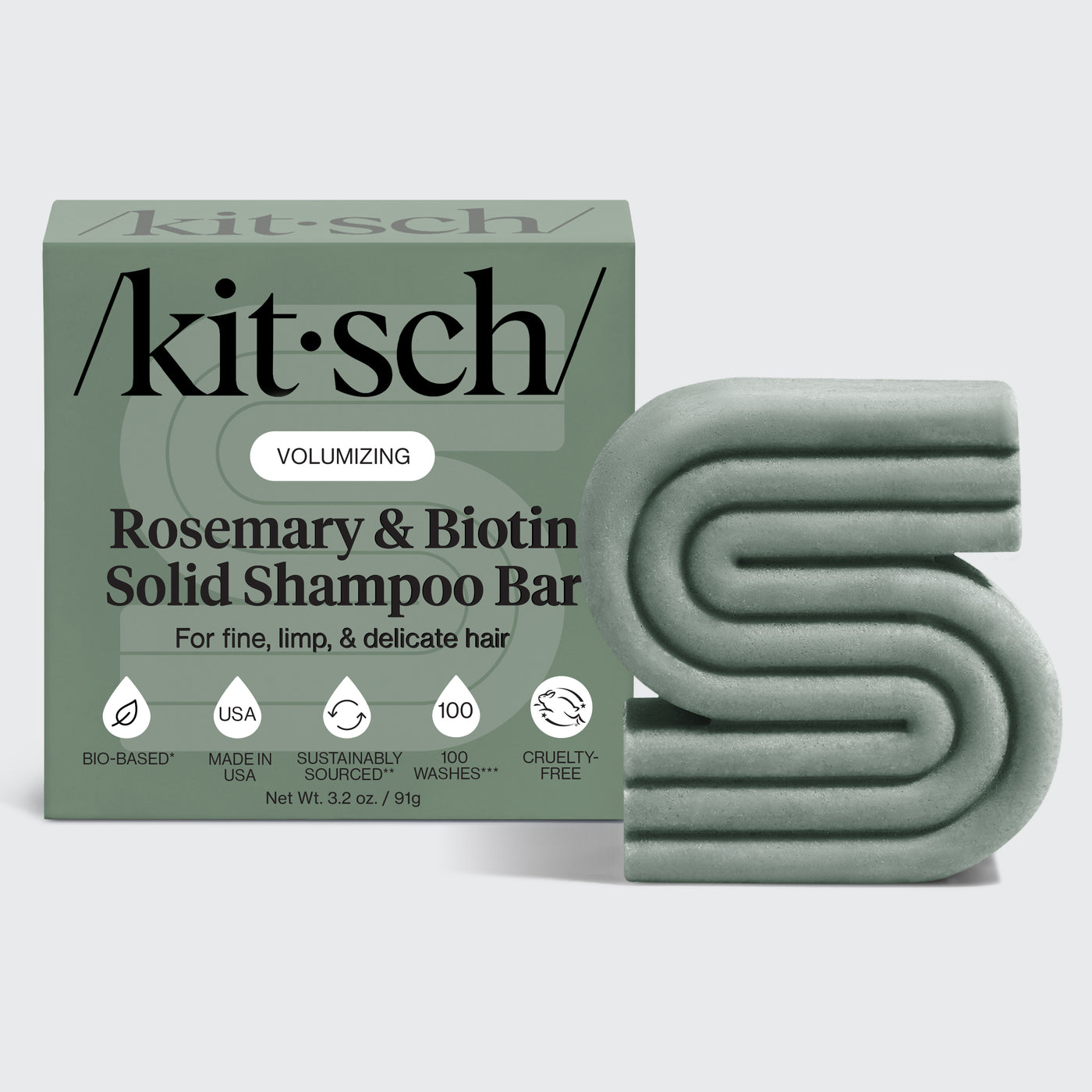 Shampoo solido volumizzante al rosmarino e biotina
