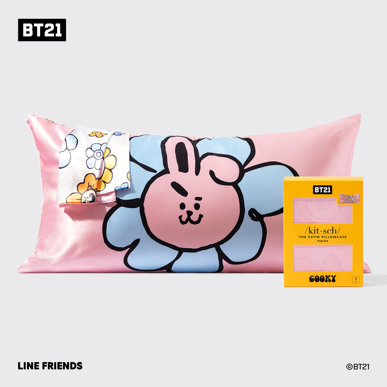 BT21 x Kitsch Funda de almohada - COOKY | King