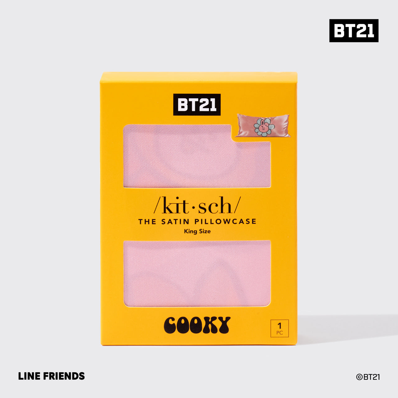 BT21 x Kitsch Funda de almohada - COOKY | King