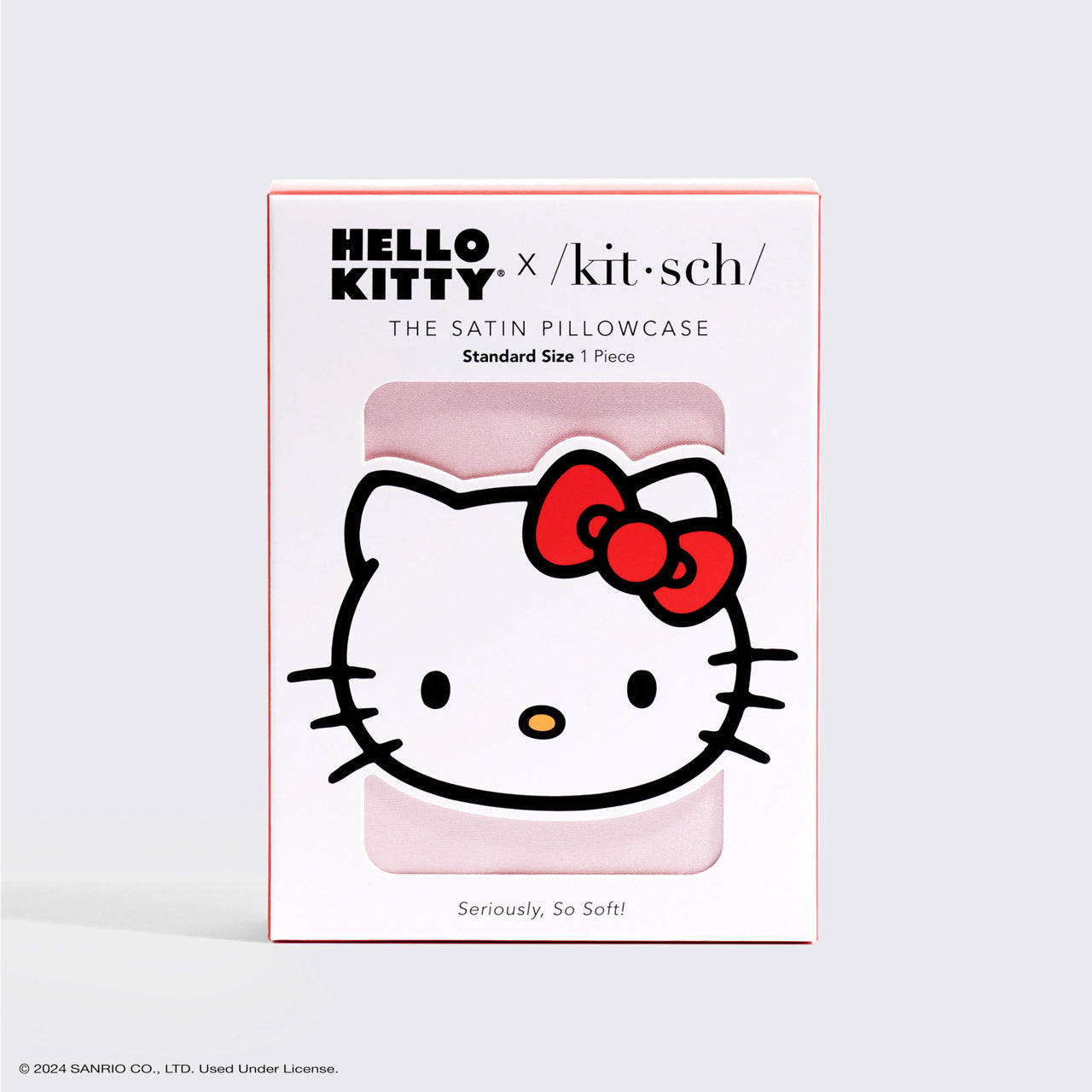 Taie d'oreiller en satin Hello Kitty x Kitsch - Hello Kitty Rose