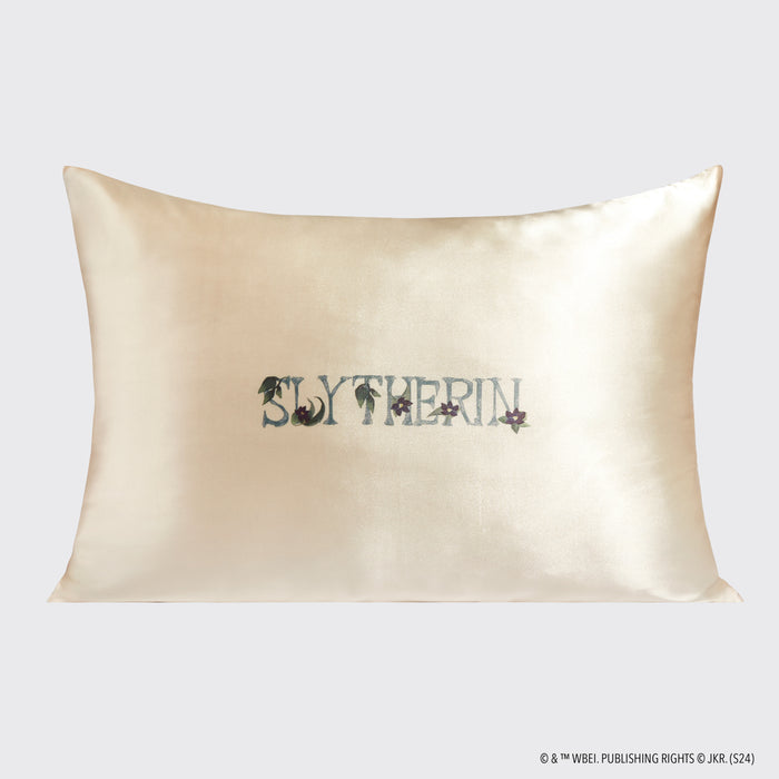 Harry Potter x Kitsch Funda de almohada de satén - Slytherin