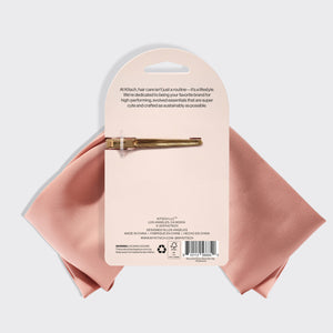 Recycelte Stoffschleife Haarspange - Rosenholz