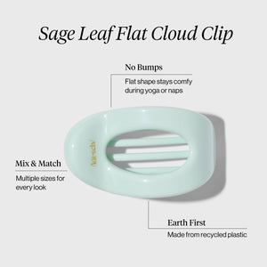 Clip Nube Plano Pequeño - Hoja de Salvia