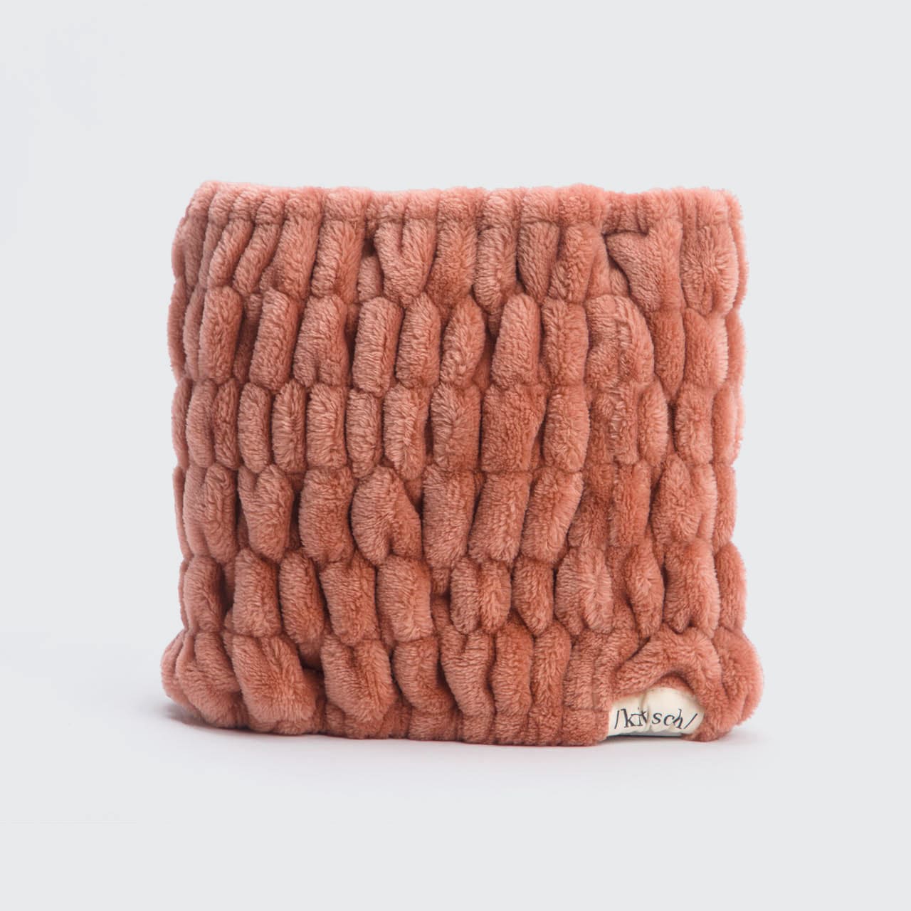 Kitsch Extra Wide Spa Headband in dusty rose, clean product shot of the soft recycled extra wide band