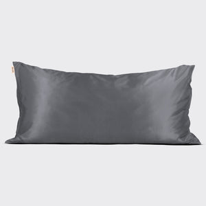 Taie d'oreiller en satin Charcoal - King
