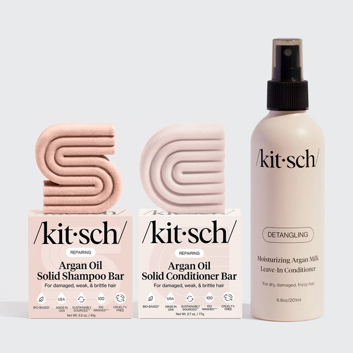 Reparierendes Arganöl Shampoo & Spülung + Pflegespray im Bundle