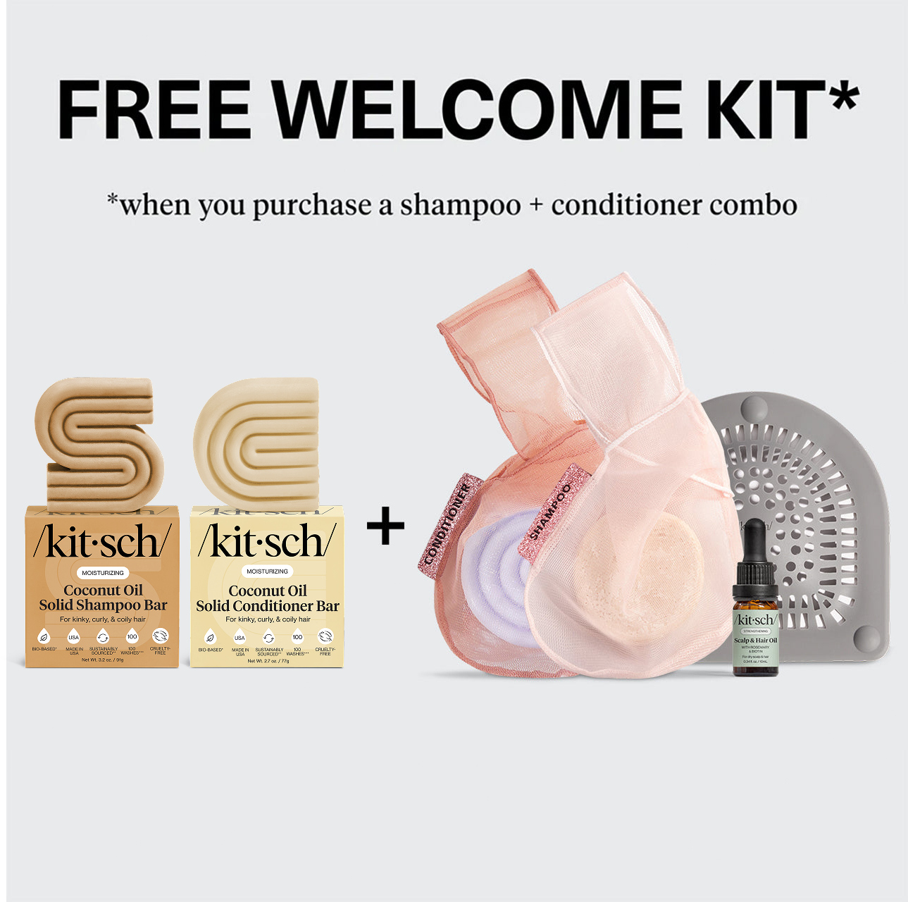 Winter Welcome Kit Coconut Oil Shampoo & Conditio | KITSCH