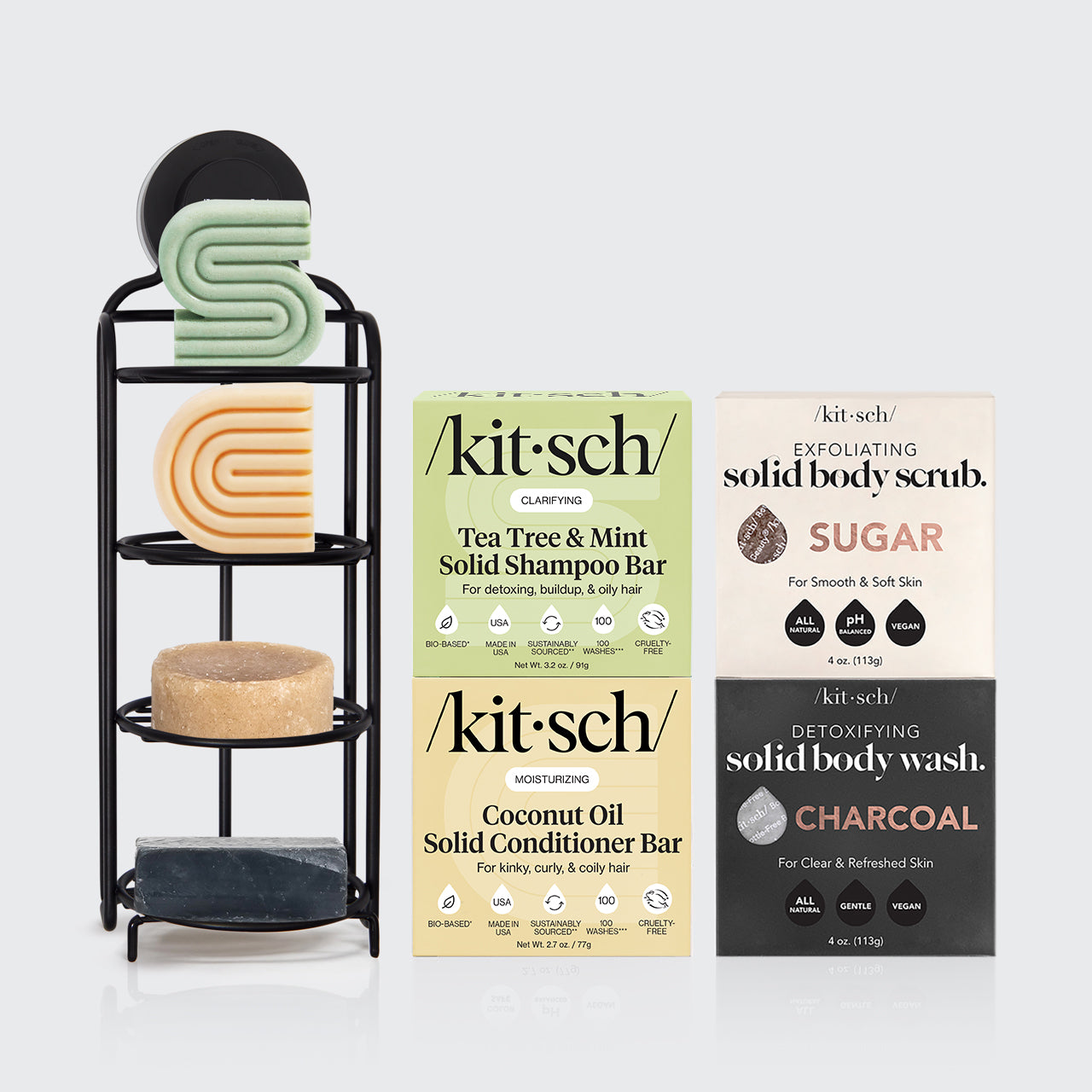 Stellen Sie Ihr Shampoo-Set zusammen – inkl. GRATIS selbstentleerendem Duschkorb